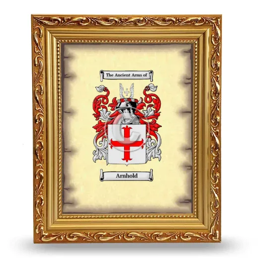 Arnhold Coat of Arms Framed - Gold