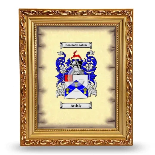 Artisly Coat of Arms Framed - Gold