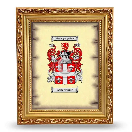Ashenhurst Coat of Arms Framed - Gold