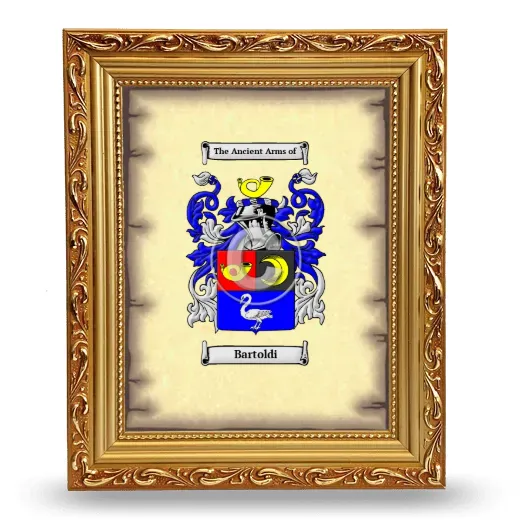 Bartoldi Coat of Arms Framed - Gold