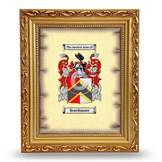 Beardsmore Coat of Arms Framed - Gold