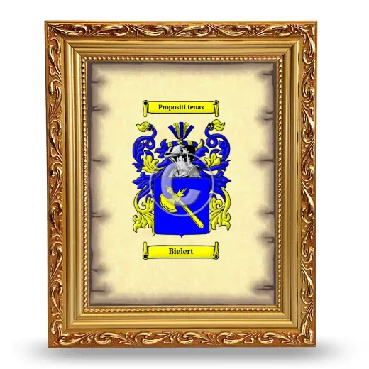 Bielert Coat of Arms Framed - Gold