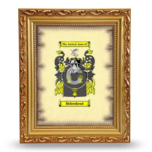 Birkenhead Coat of Arms Framed - Gold