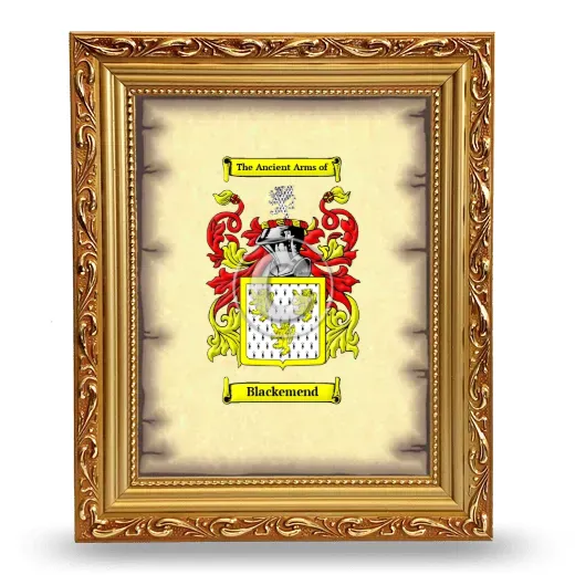 Blackemend Coat of Arms Framed - Gold