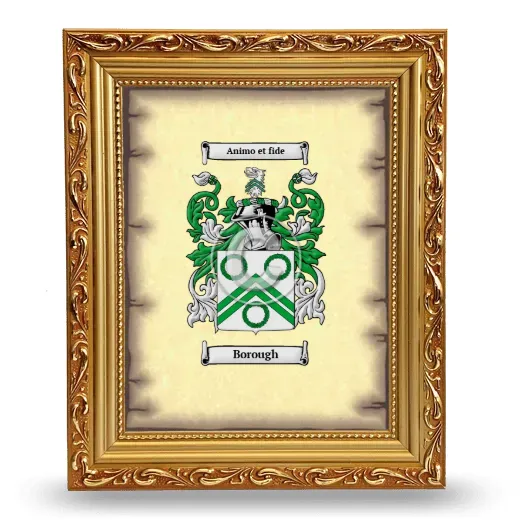 Borough Coat of Arms Framed - Gold