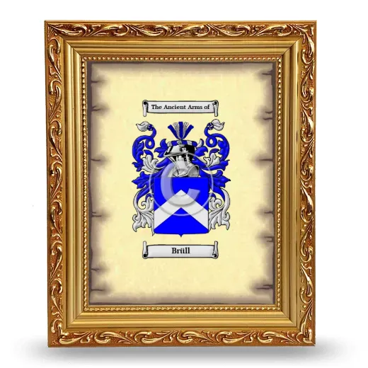 Brüll Coat of Arms Framed - Gold