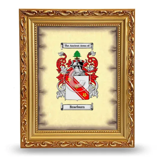 Braeburn Coat of Arms Framed - Gold