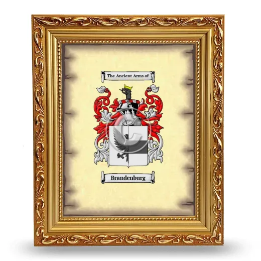 Brandenburg Coat of Arms Framed - Gold