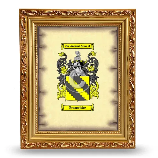 Branwhite Coat of Arms Framed - Gold