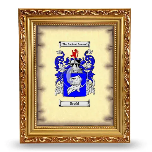 Bredd Coat of Arms Framed - Gold