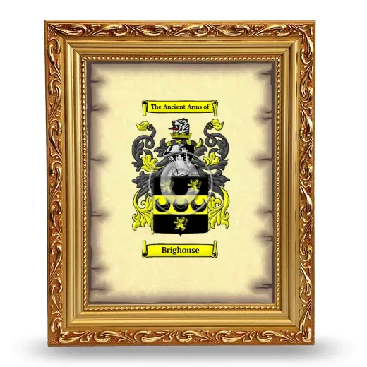 Brighouse Coat of Arms Framed - Gold