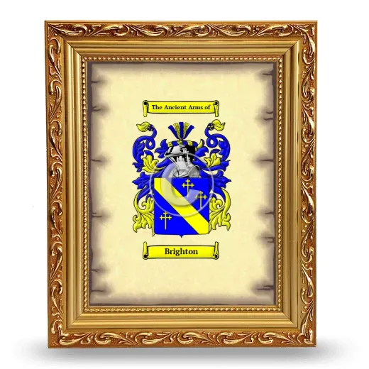 Brighton Coat of Arms Framed - Gold