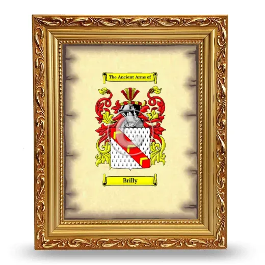 Brilly Coat of Arms Framed - Gold