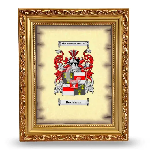 Buchheim Coat of Arms Framed - Gold