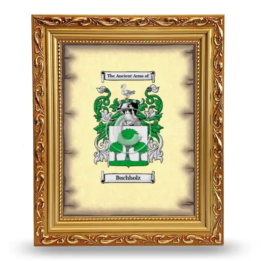 Buchholz Coat of Arms Framed - Gold