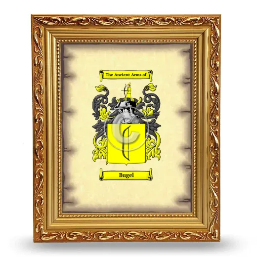 Bugel Coat of Arms Framed - Gold