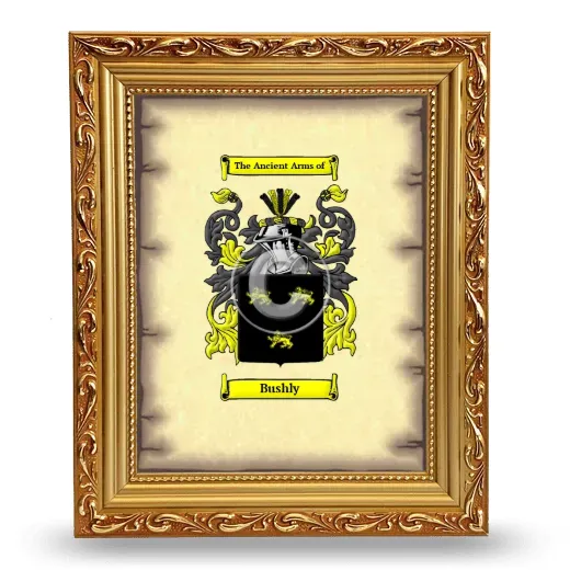 Bushly Coat of Arms Framed - Gold