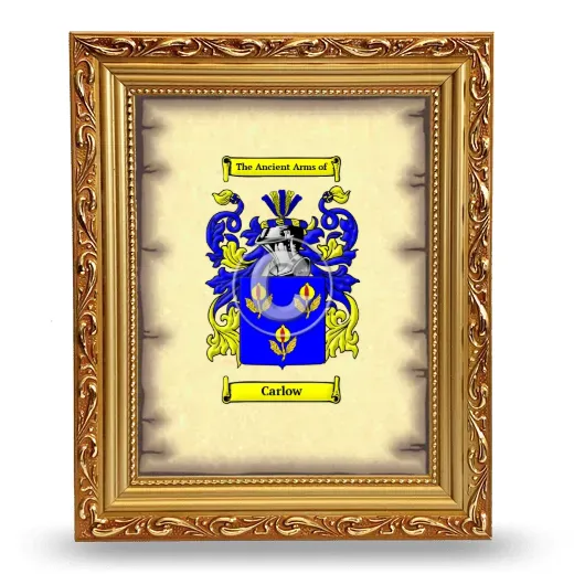 Carlow Coat of Arms Framed - Gold