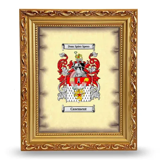Casement Coat of Arms Framed - Gold