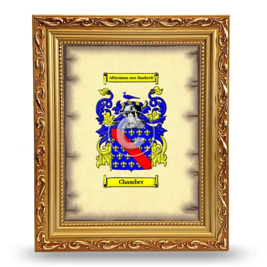 Chamber Coat of Arms Framed - Gold