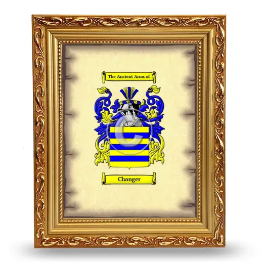 Changer Coat of Arms Framed - Gold