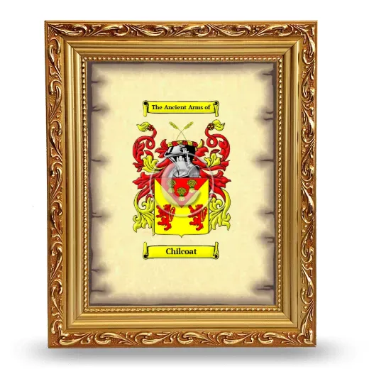 Chilcoat Coat of Arms Framed - Gold