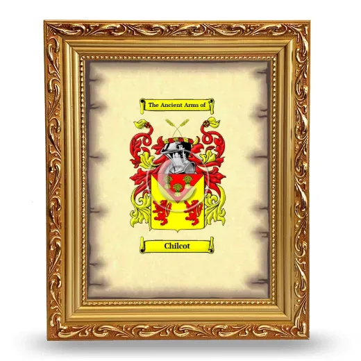 Chilcot Coat of Arms Framed - Gold