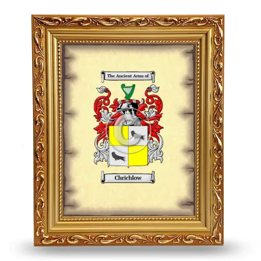 Chrichlow Coat of Arms Framed - Gold