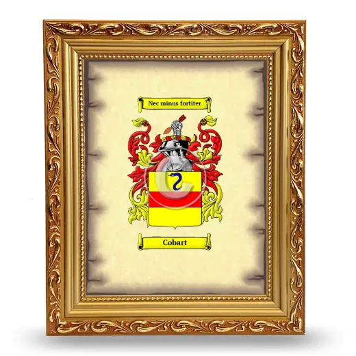 Cobart Coat of Arms Framed - Gold