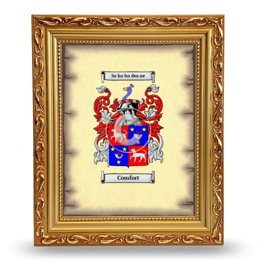 Comfort Coat of Arms Framed - Gold