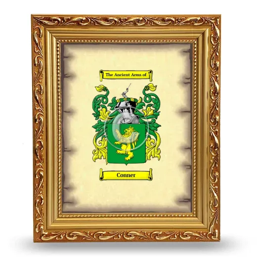 Conner Coat of Arms Framed - Gold