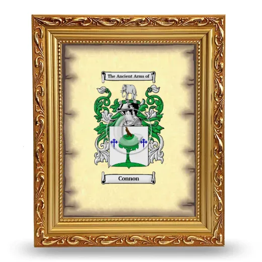 Connon Coat of Arms Framed - Gold