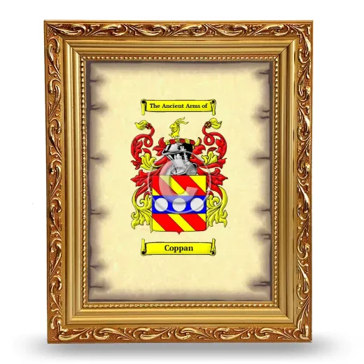 Coppan Coat of Arms Framed - Gold
