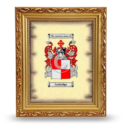 Corbridge Coat of Arms Framed - Gold