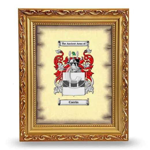 Corrin Coat of Arms Framed - Gold