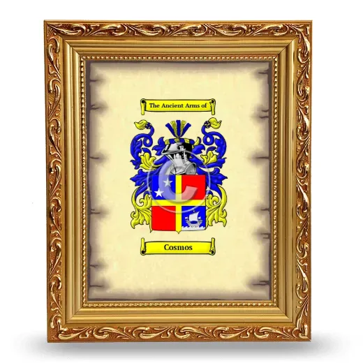 Cosmos Coat of Arms Framed - Gold
