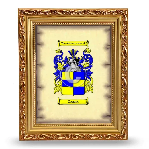 Cossak Coat of Arms Framed - Gold