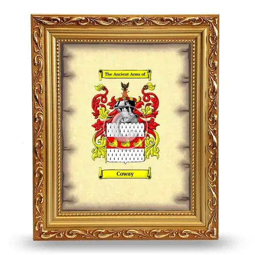 Coway Coat of Arms Framed - Gold