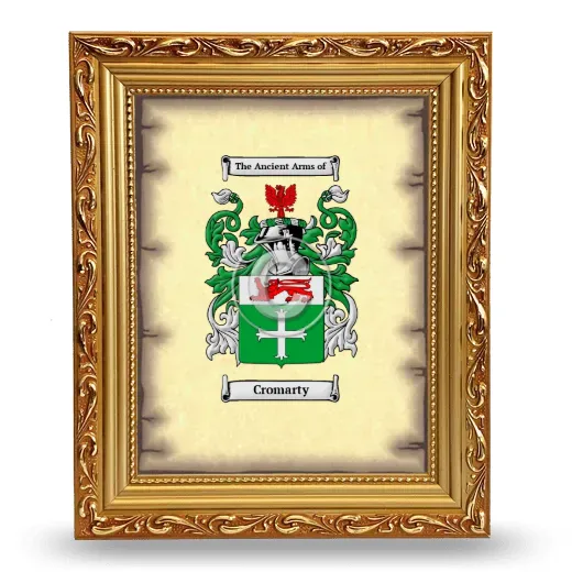 Cromarty Coat of Arms Framed - Gold