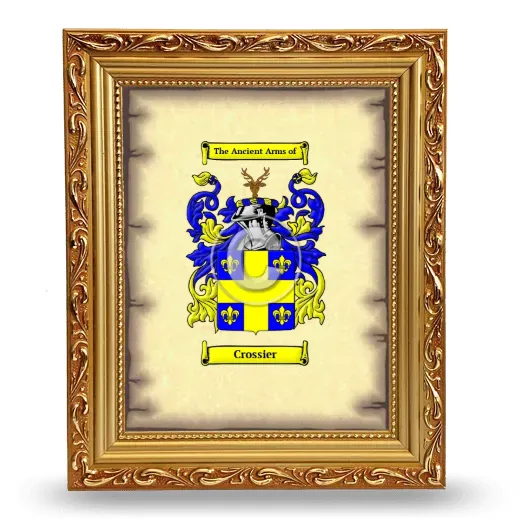 Crossier Coat of Arms Framed - Gold