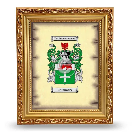 Crummery Coat of Arms Framed - Gold