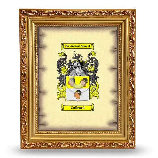Culleard Coat of Arms Framed - Gold