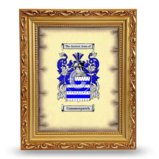 Cummerpatch Coat of Arms Framed - Gold
