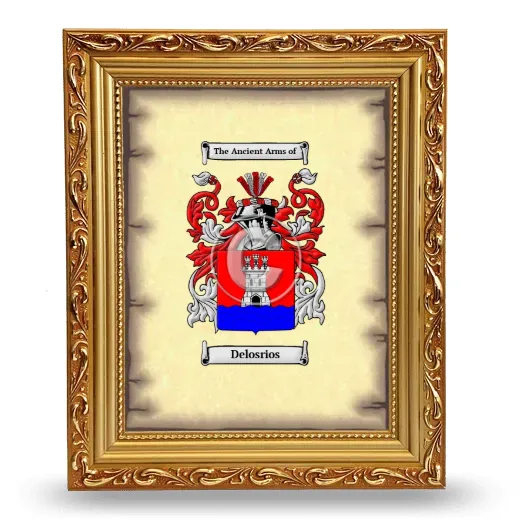 Delosrios Coat of Arms Framed - Gold
