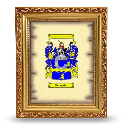 Demaster Coat of Arms Framed - Gold