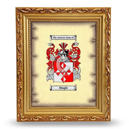 Dingle Coat of Arms Framed - Gold