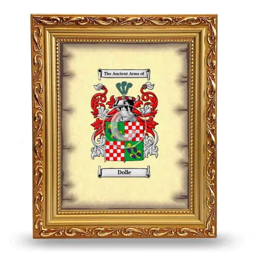 Dolle Coat of Arms Framed - Gold
