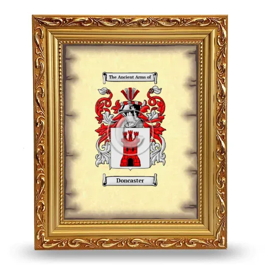 Doncaster Coat of Arms Framed - Gold