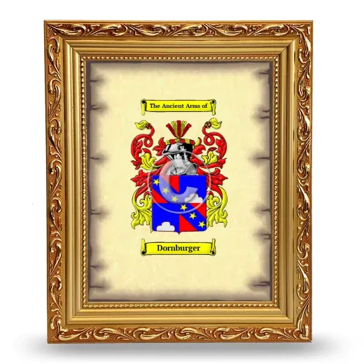 Dornburger Coat of Arms Framed - Gold