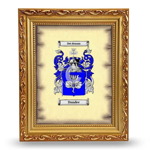 Dundee Coat of Arms Framed - Gold